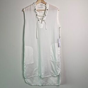 Lacausa White Sleeveless Shift Dress